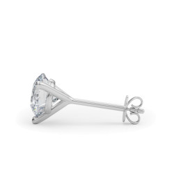 (3 CTTW) 1.5CT 3PRONG WIRE STUD EARRING